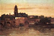 Gustave Courbet View of Frankfurt am Main oil
